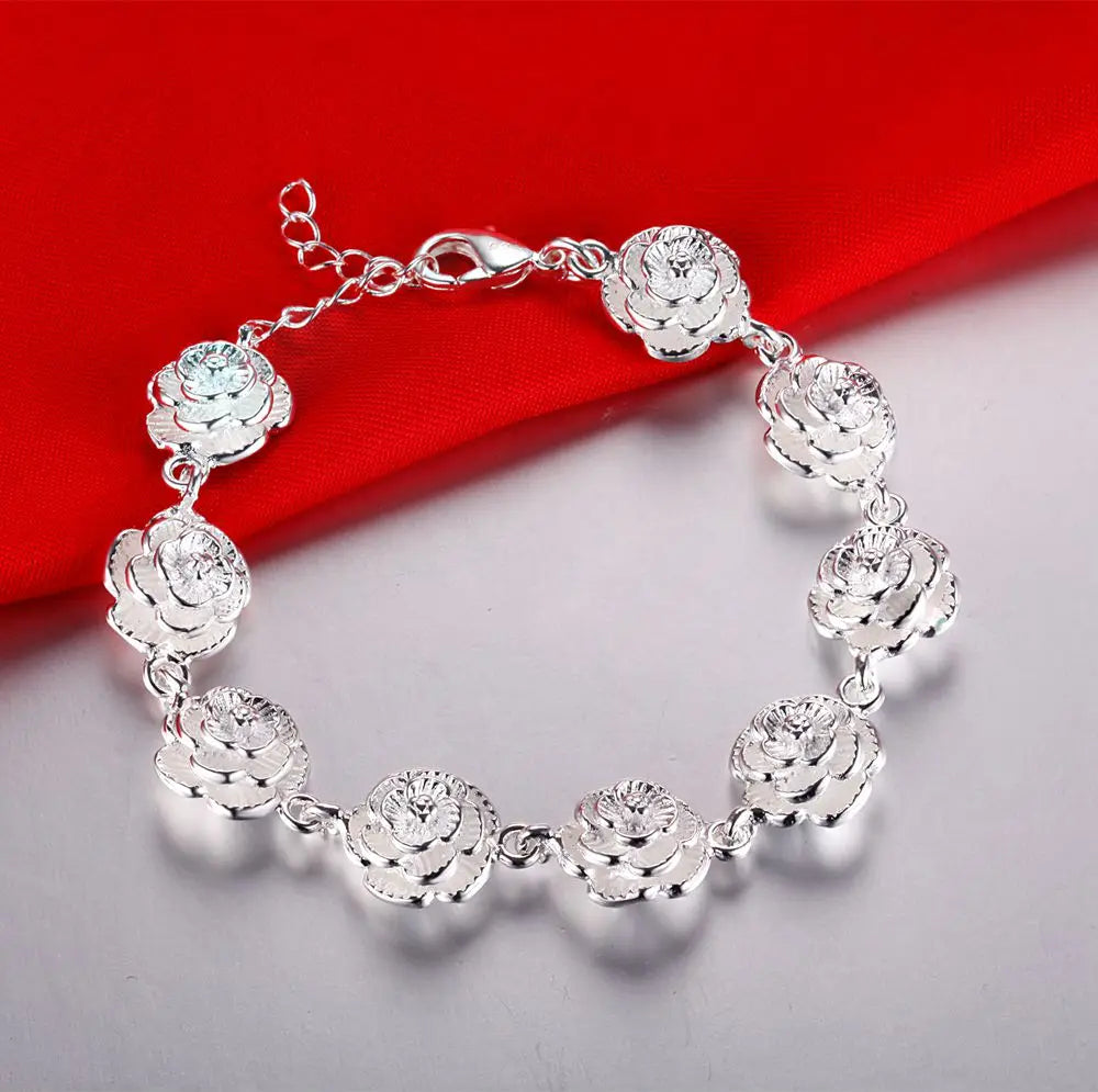 New 925 Sterling Silver Bracelet Bead High Quality Romance Chain For Women Fashion Engagement Party Wedding Jewelry Gift