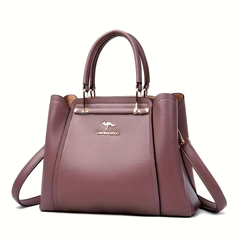 [Chic Tote Bag] Versatile Chic Black Tote Bag for Women | Polyester Lined, Zip Closure, Casual Style - Perfect for Everyday Use