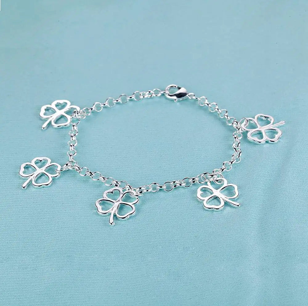New 925 Sterling Silver Bracelet Bead High Quality Romance Chain For Women Fashion Engagement Party Wedding Jewelry Gift