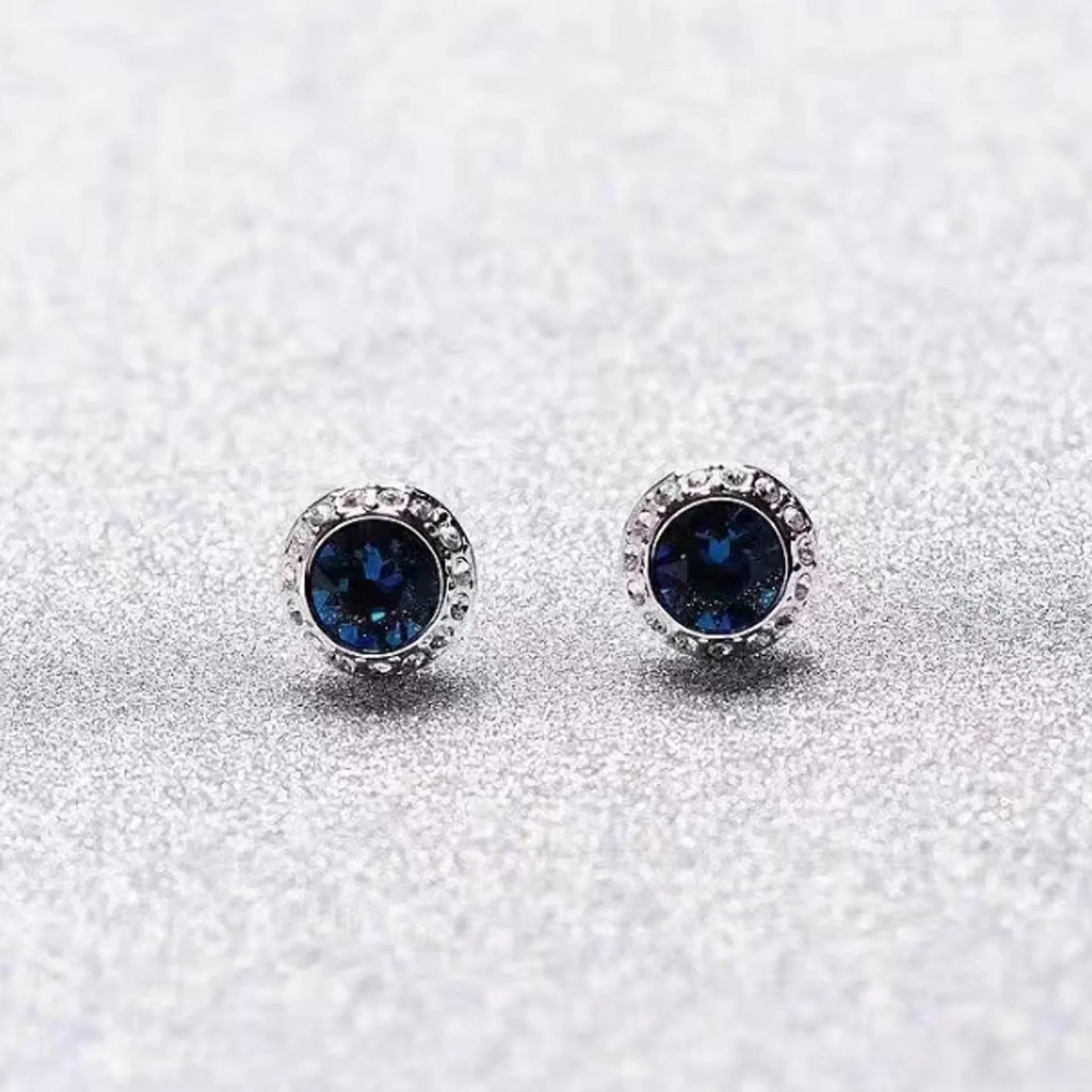 2025 New Original Round Water Drop Crystal High Jewelry Set Fashion Dazzling Women's Bracelet Earring Necklace Ring Wedding Gift