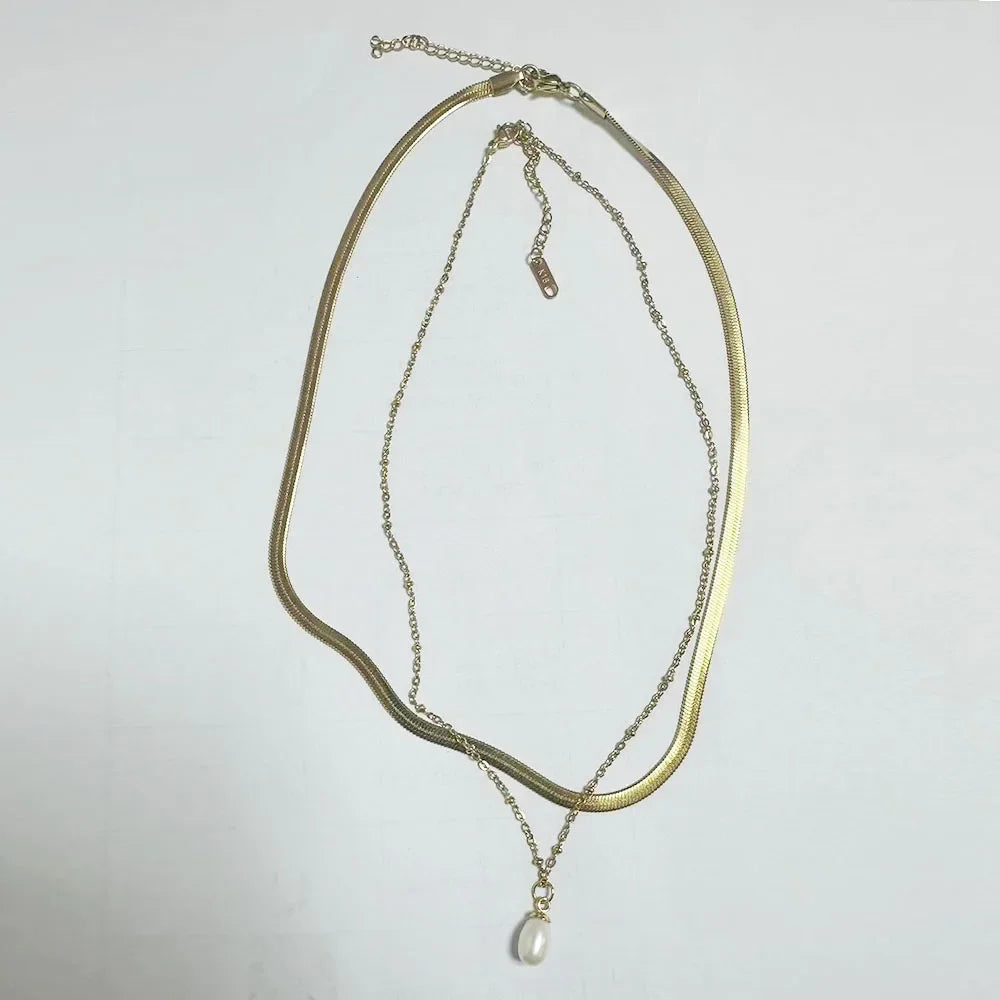 Stainless Steel Creative Chain Necklace