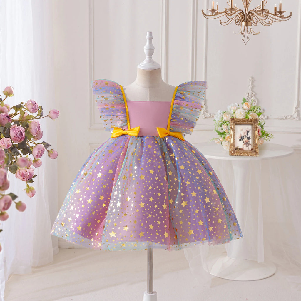 1-5 Years Baby Black Swan Prinsess Dress Girls Birthday Party Dresses Kids Christmas Children Sleeveless Tulle Tutu Clothings