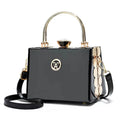 New Fashion Box Handbag High-end Bright Leather Women's Shoulder Bag Versatile Crossbody Bag Europe Diamond Ladies Handbags