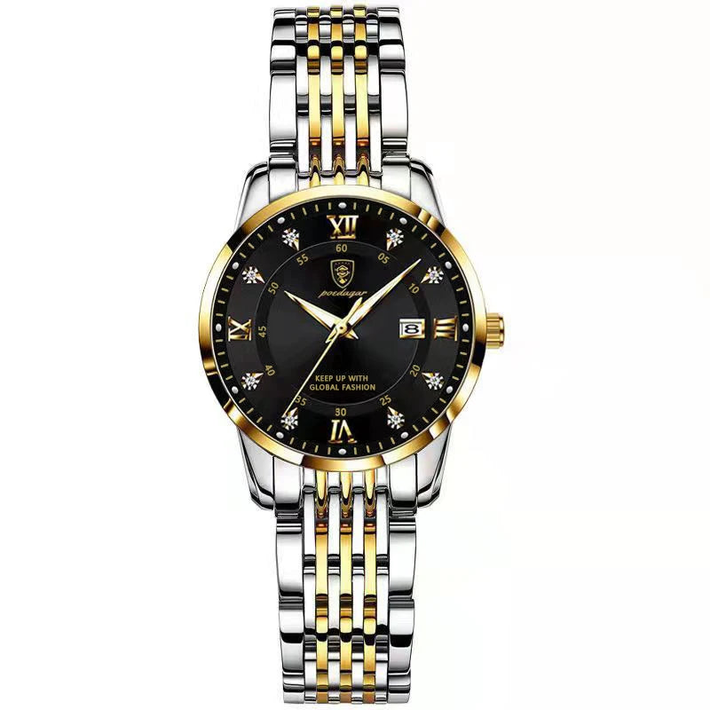 POEDAGAR Luxury Woman Watch Waterproof Stainless Steel Luminous Date Ladies Watch Fashion Simple Casual Women’s Quartz Watches