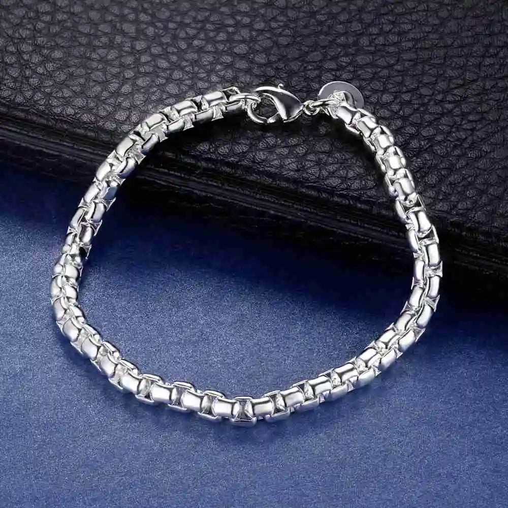 New 925 Sterling Silver Bracelet Bead High Quality Romance Chain For Women Fashion Engagement Party Wedding Jewelry Gift