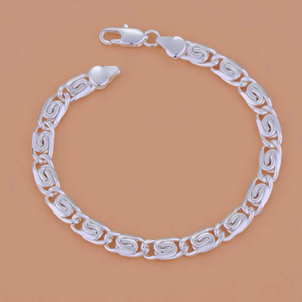 New 925 Sterling Silver Bracelet Bead High Quality Romance Chain For Women Fashion Engagement Party Wedding Jewelry Gift