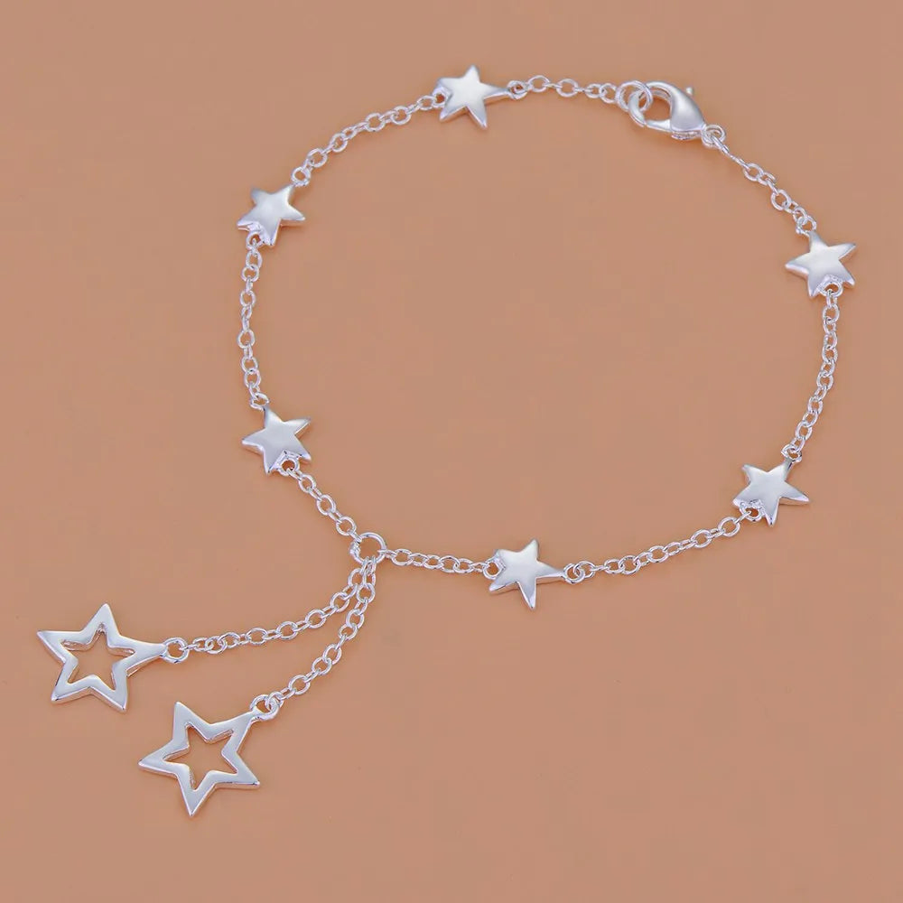New 925 Sterling Silver Bracelet Bead High Quality Romance Chain For Women Fashion Engagement Party Wedding Jewelry Gift