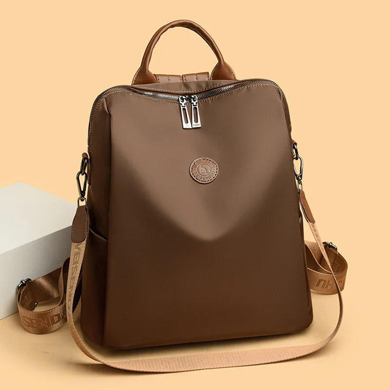 Women's Backpack Large Capacity Multifunctional Oxford Cloth Travel Backpack Bag Thickened Commuter Schoolbag Women's Multi-Back
