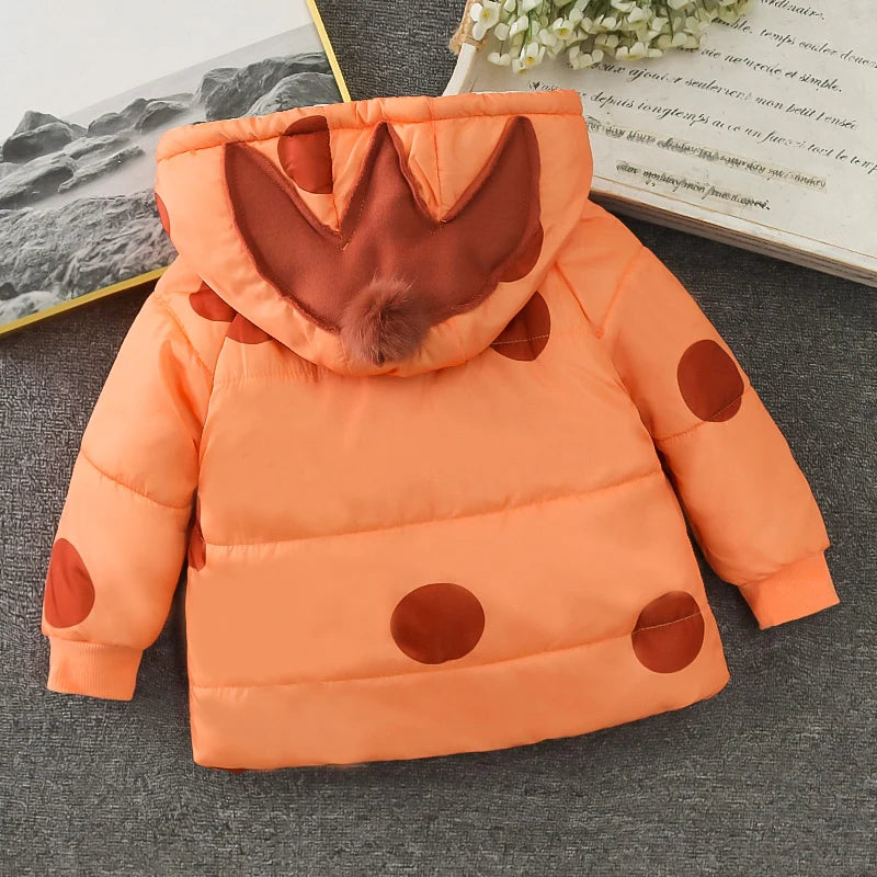 1-5 Years Old Baby Girls Boys Winter Warm Coat Fashion Children Comfortable Clothing Toddlers Costume Lovely Cartoon Kids' Wear