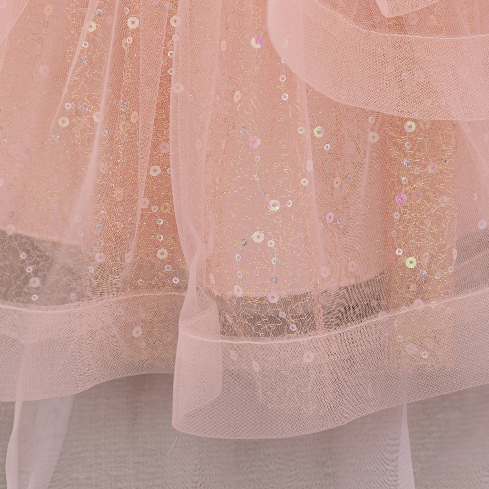 Baby Dress Girl Sequin Princess Gown Fashionable Children Clothing One Year Old Toddler Dress Wedding Clothes Piano Costume