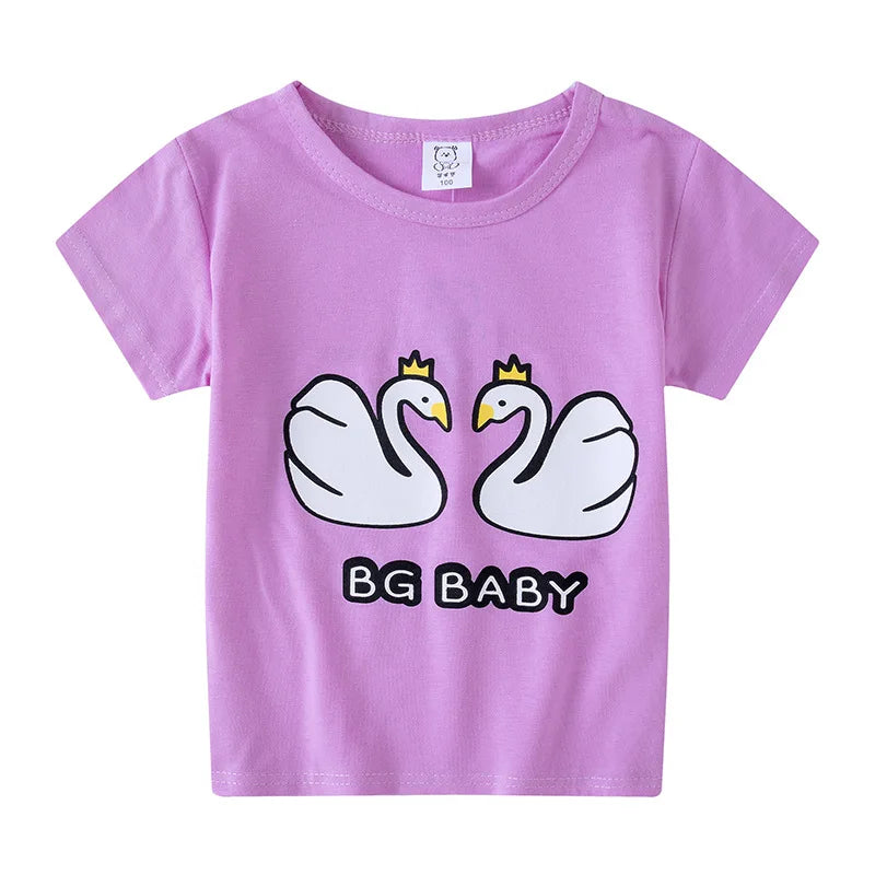Children's Clothing Boys Girls T-Shirt Kids Clothes Cartoon Summer Tops Long Sleeve Baby Clothing Spring Cotton Ropa De Niña