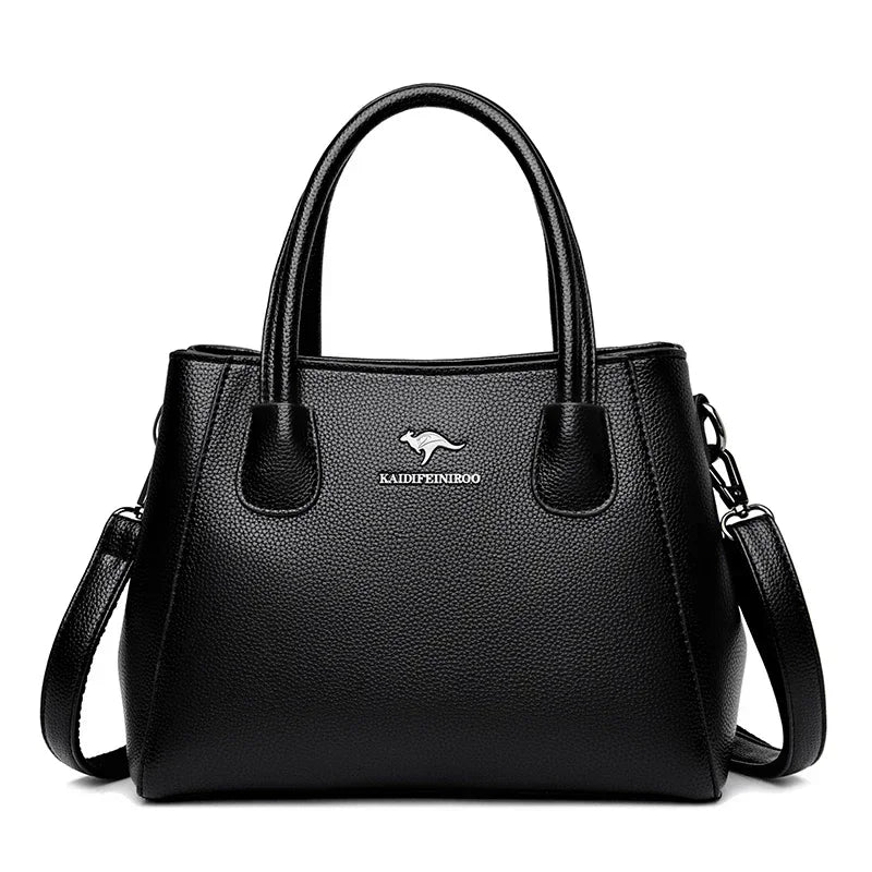 Luxury Handbags Women Bags Designer 3 Layers Soft Leather Shoulder Crossbody Sac Ladies Large Capacity Shopping Messenger Tote