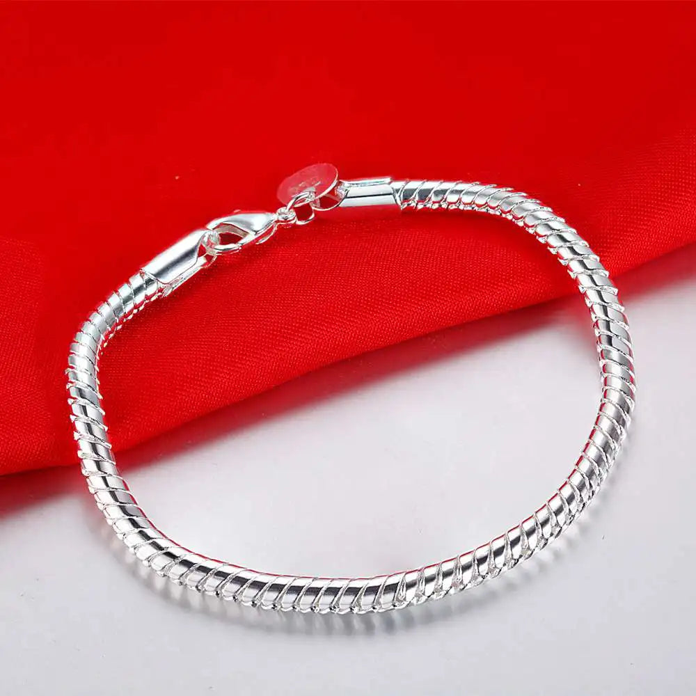 New 925 Sterling Silver Bracelet Bead High Quality Romance Chain For Women Fashion Engagement Party Wedding Jewelry Gift