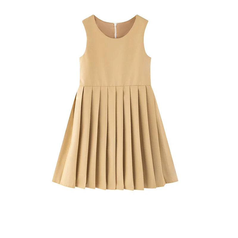 Preppy Young Girls Blazer Dress For Child School Occasion Costumes Elegant Girls Suit Formal Pleated Dress 4 5 6 8 9 10 11 12 14