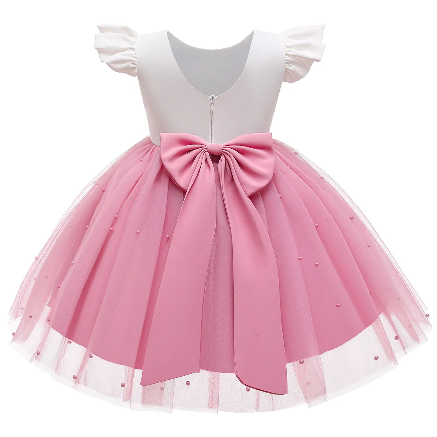 Girls Princess Dress Wedding Party Tutu Prom Gown 1-5 Yrs Kids Birthday Evening Bridesmaid Tulle Clothes Children Summer Dresses