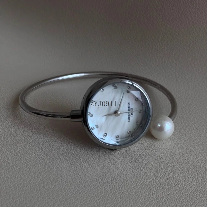 Y Mother of Pearl Bracelet Steel Belt High Gentle and Lovely Ladies Quartz Watch Temperament Niche Women's Watch