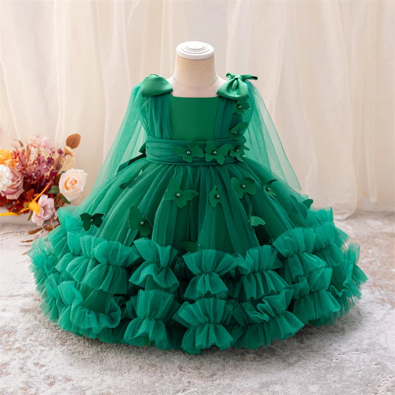 0-5-year-old toddler BABY DRESSES New Type One-year-old birthday party Dress official baby girl Christmas dress