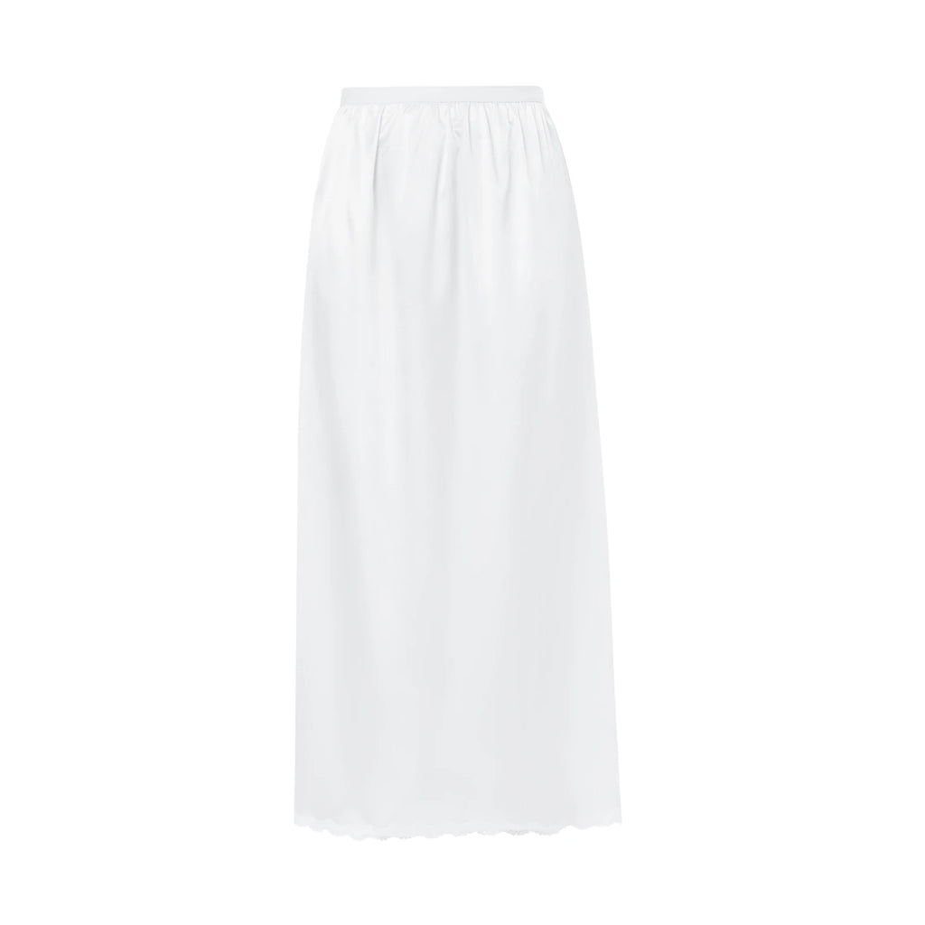 2024 New Women´s Half Slip Underskirt, Solid Color Elastic Waist Inner Lining for Midi Skirt, Long Underskirt for Ladies