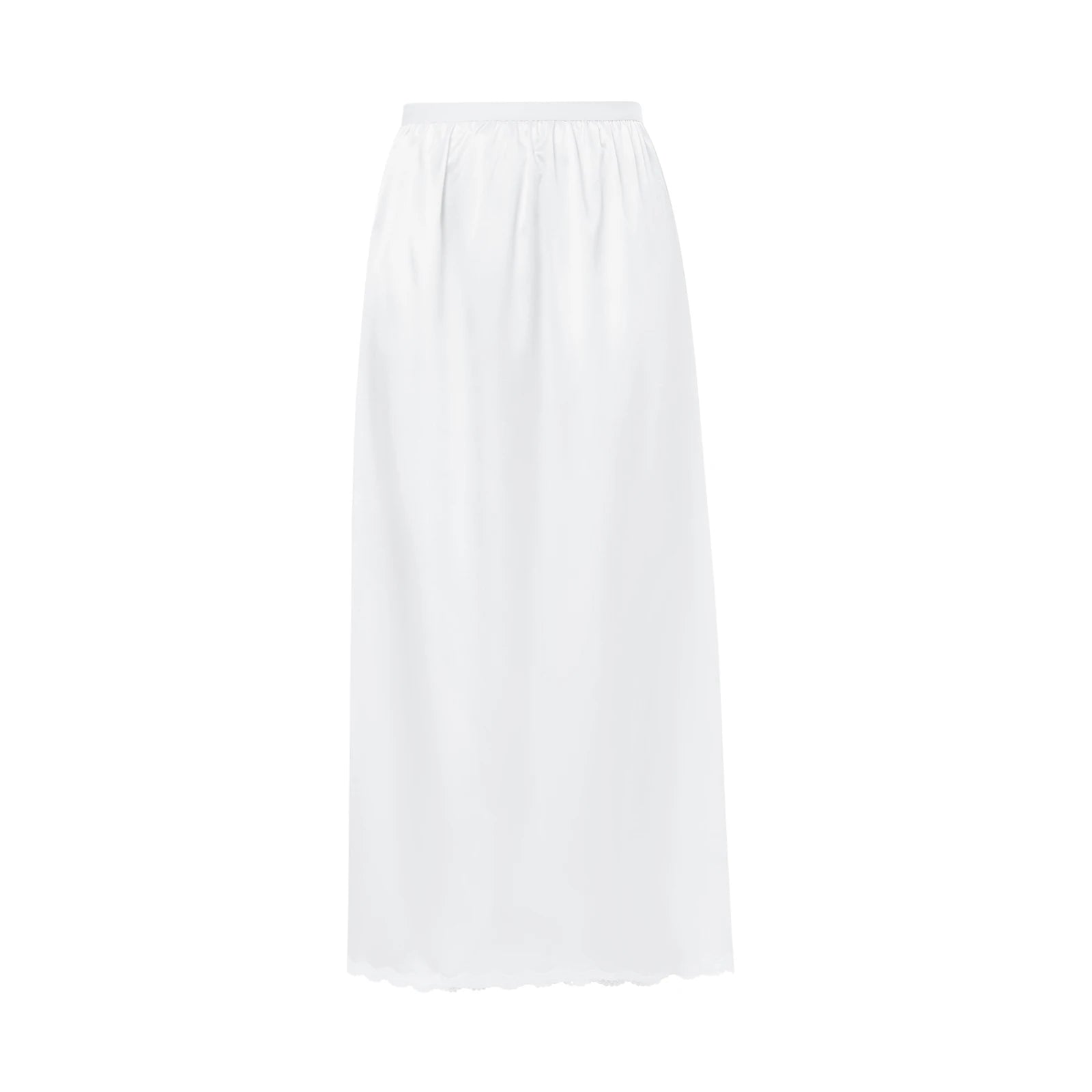 2024 New Women´s Half Slip Underskirt, Solid Color Elastic Waist Inner Lining for Midi Skirt, Long Underskirt for Ladies