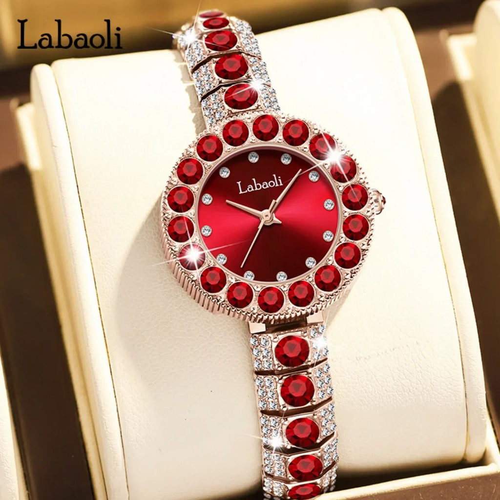 New Women's Wristwatch Retro Diamond Bracelet Business Ladies Luxury Watches Simple Gorgeous Quartz Watch