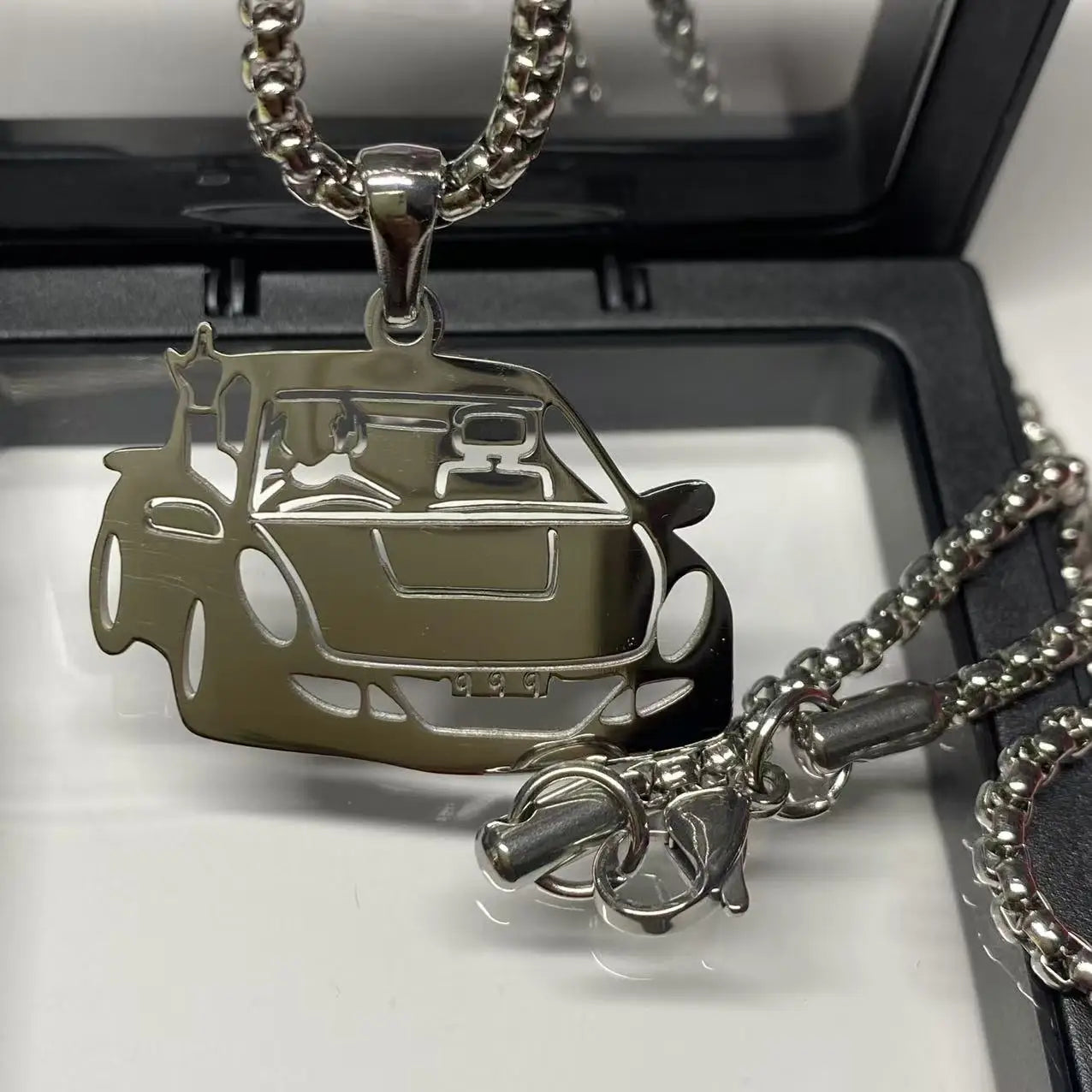 Fashion Boutique Stainless Steel Necklace Hip Hop Style Male and Female Couple Necklace Rapper fan Gift