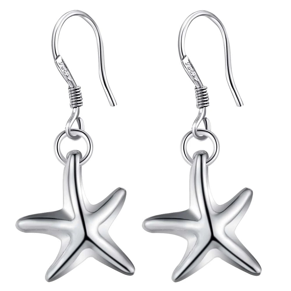 NEW 925 Sterling Silver Earrings Hot Hearts For Women Exquisite Student Girlfriend Jewelry Accessories Wedding Fashion Gift