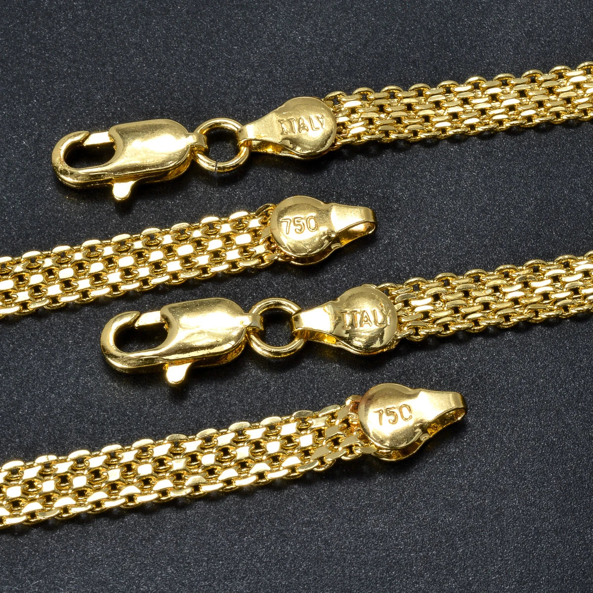 New 18k Gold-plated Men's and Women's Necklaces With Various Lengths Irregular Textures Party Accessories Gifts