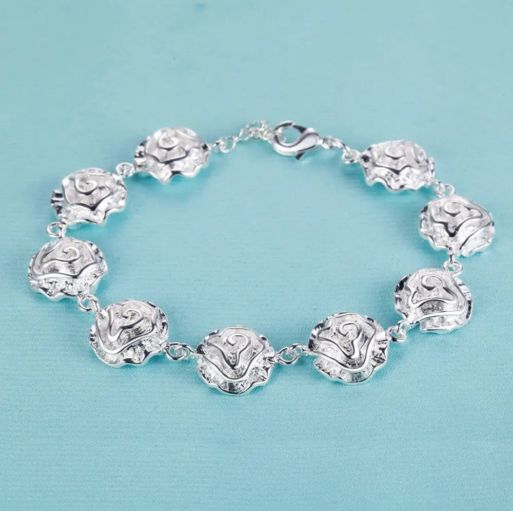 New 925 Sterling Silver Bracelet Bead High Quality Romance Chain For Women Fashion Engagement Party Wedding Jewelry Gift