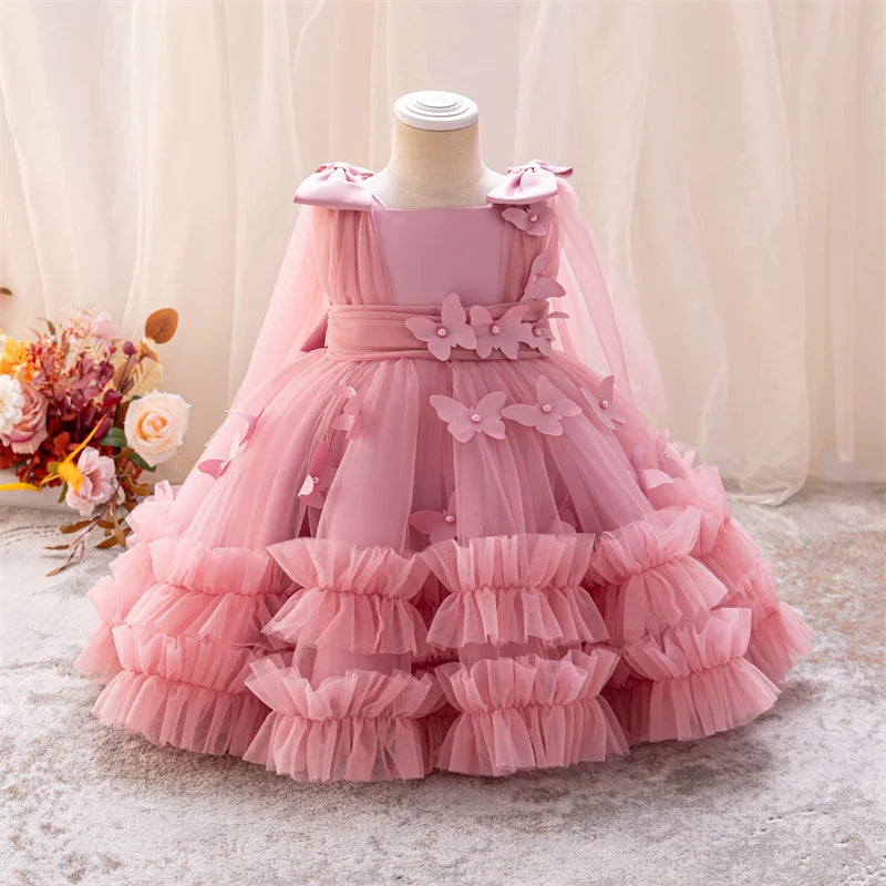 0-5-year-old toddler BABY DRESSES New Type One-year-old birthday party Dress official baby girl Christmas dress