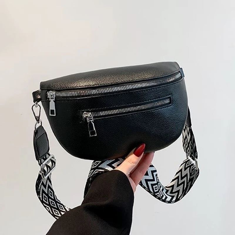 Men's and women's single-shoulder cross-body bags, fashionable and versatile waist bags, cross-body purses