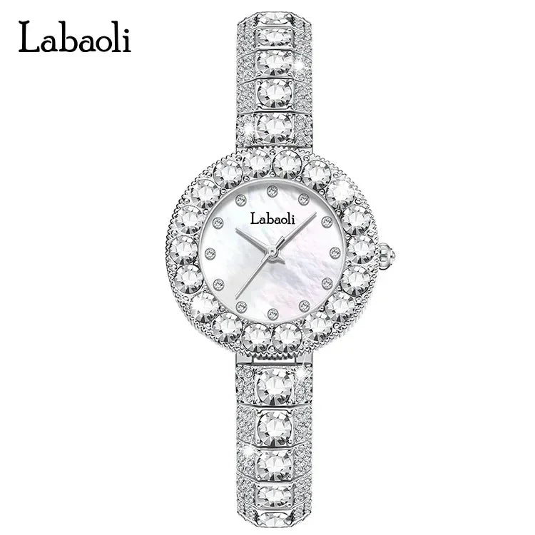 New Women's Wristwatch Retro Diamond Bracelet Business Ladies Luxury Watches Simple Gorgeous Quartz Watch