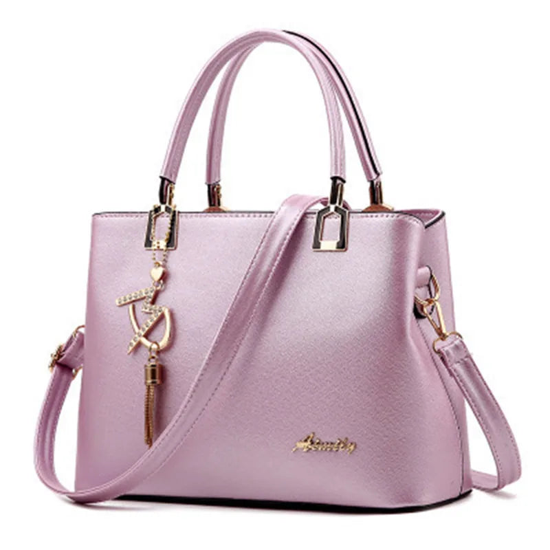 Women Handbag Patchwork Shoulder Messenger Office Work PU Leather Women Bag Ladies Luxury Handbag Vintage Large Shoulder Bag