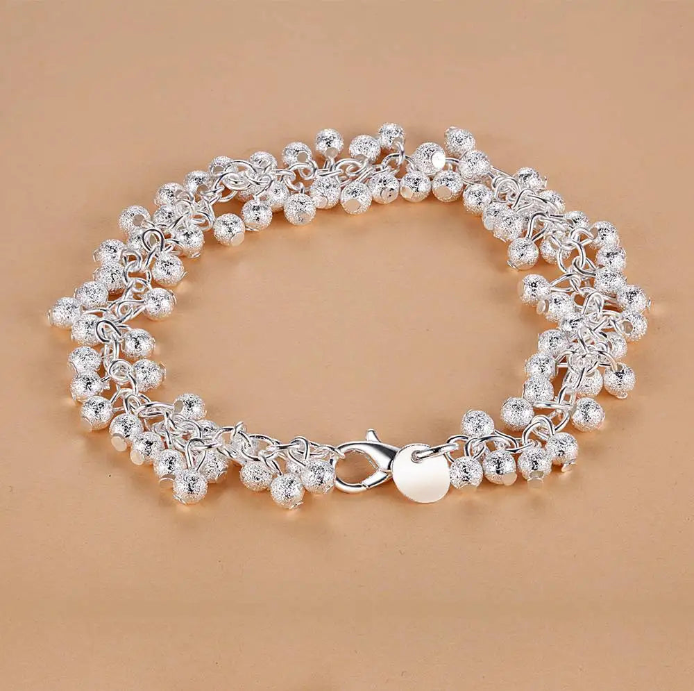 New 925 Sterling Silver Bracelet Bead High Quality Romance Chain For Women Fashion Engagement Party Wedding Jewelry Gift