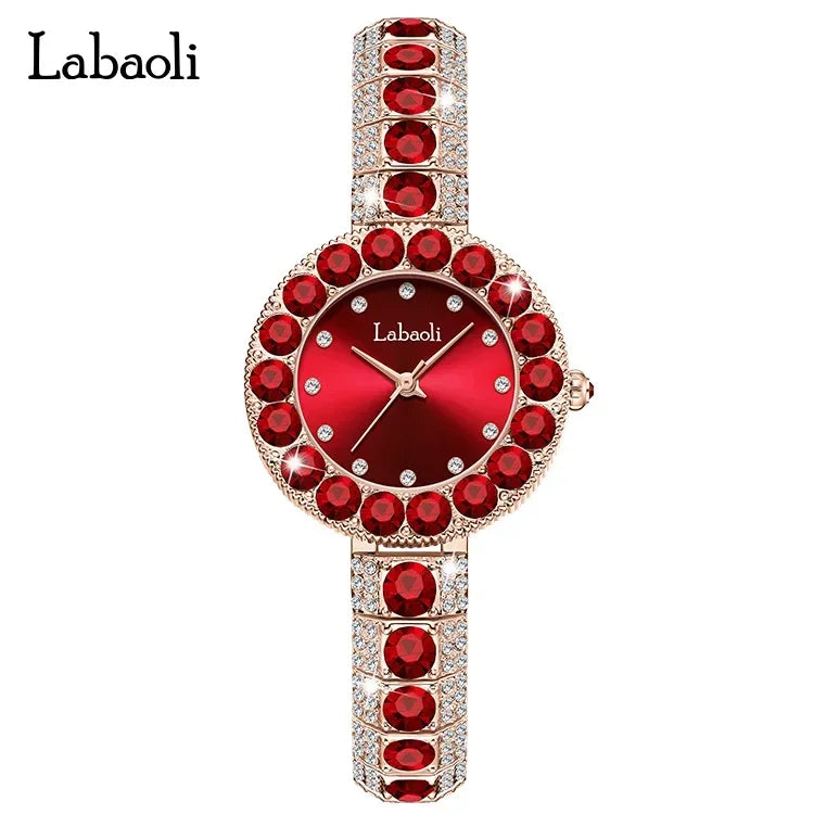 New Women's Wristwatch Retro Diamond Bracelet Business Ladies Luxury Watches Simple Gorgeous Quartz Watch