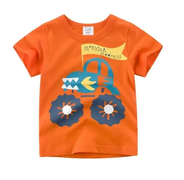 Children's Clothing Boys Girls T-Shirt Kids Clothes Cartoon Summer Tops Long Sleeve Baby Clothing Spring Cotton Ropa De Niña