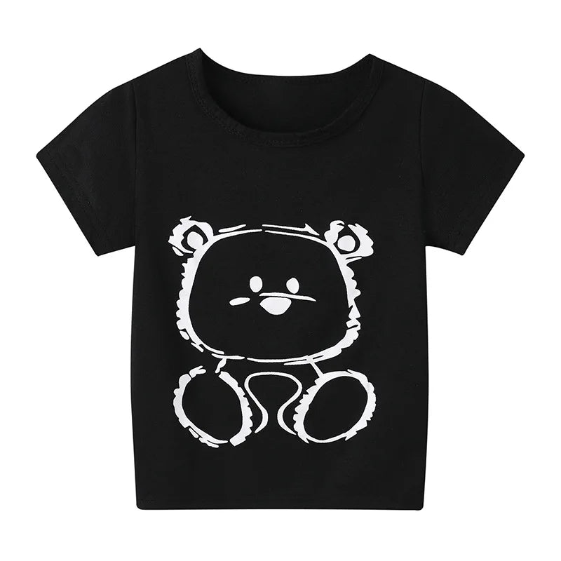 Children's Clothing Boys Girls T-Shirt Kids Clothes Cartoon Summer Tops Long Sleeve Baby Clothing Spring Cotton Ropa De Niña