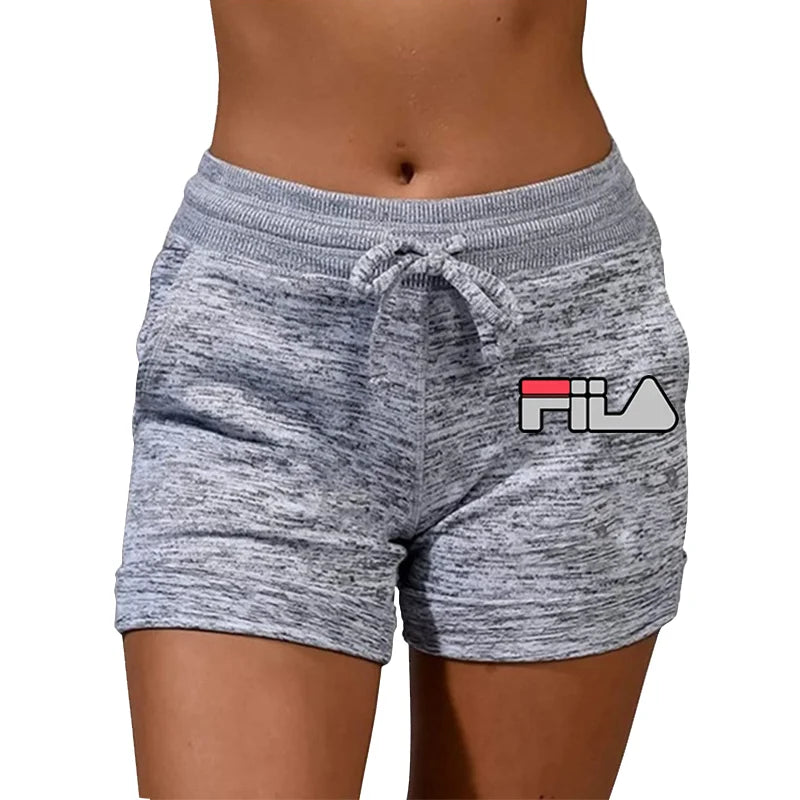 Nordic Letter Yoga Shorts | Abstract FIIA-Inspired Print Workout Pants | Breathable Quick-Dry Gym Wear 5 Sizes 5 Colors