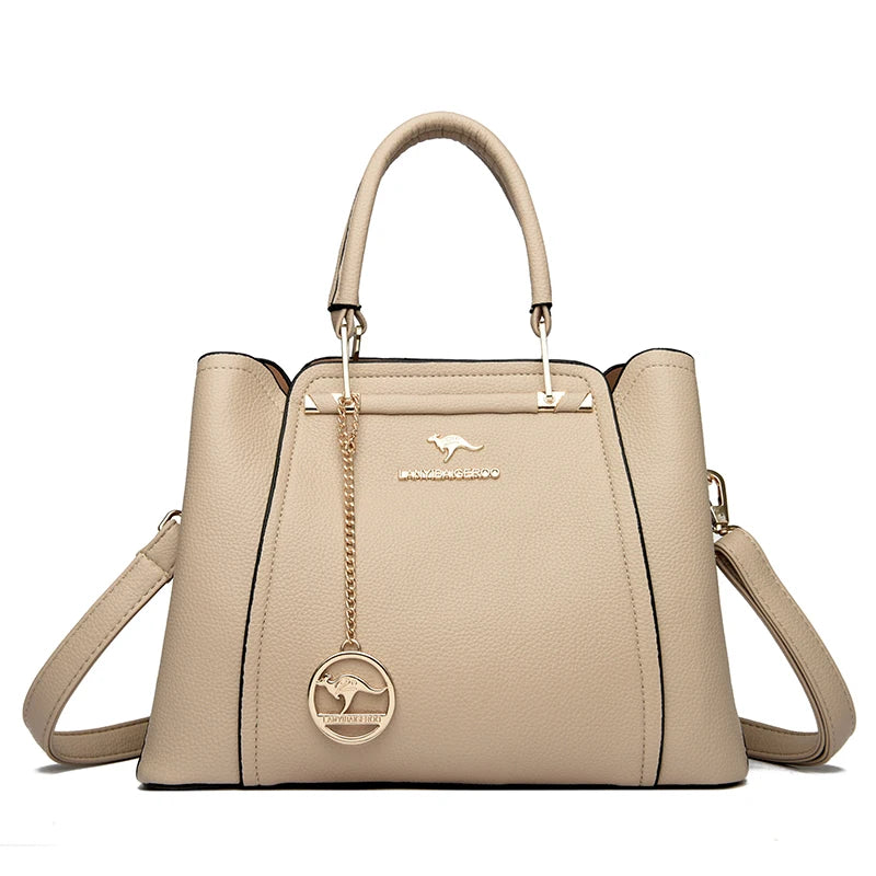 Luxury Handbags Women Bags Designer 3 Layers Soft Leather Shoulder Crossbody Sac Ladies Large Capacity Shopping Messenger Tote