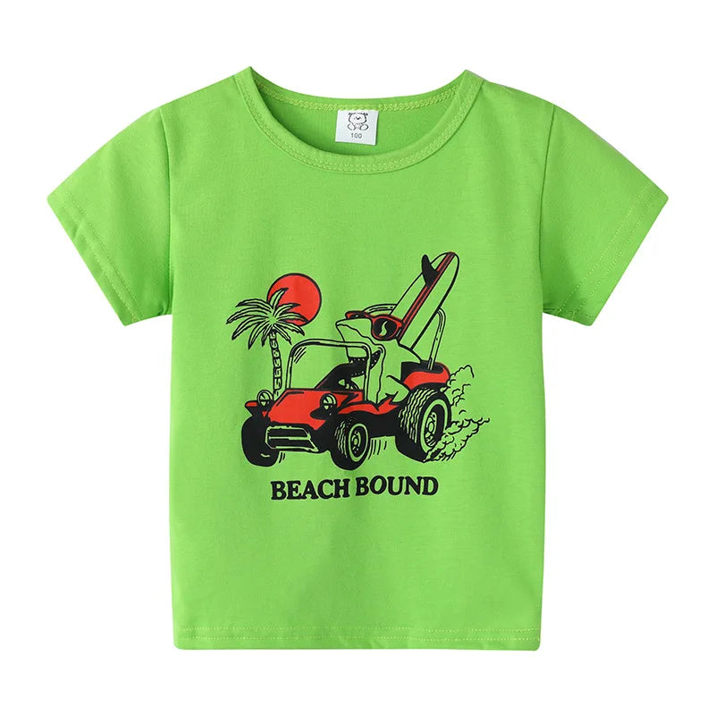 Children's Clothing Boys Girls T-Shirt Kids Clothes Cartoon Summer Tops Long Sleeve Baby Clothing Spring Cotton Ropa De Niña