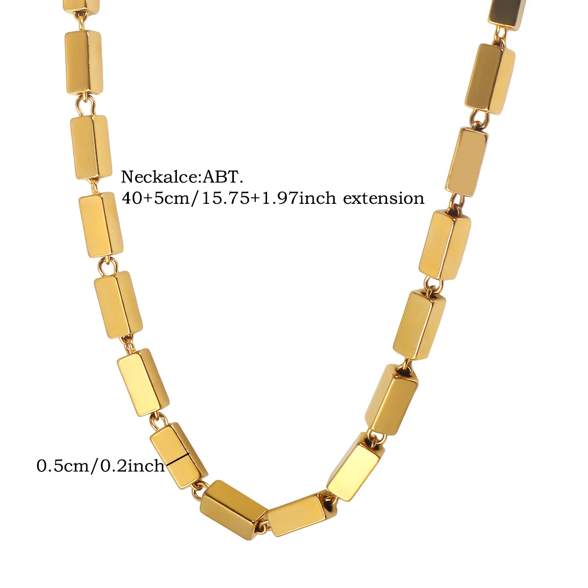 Stainless Steel Creative Chain Necklace