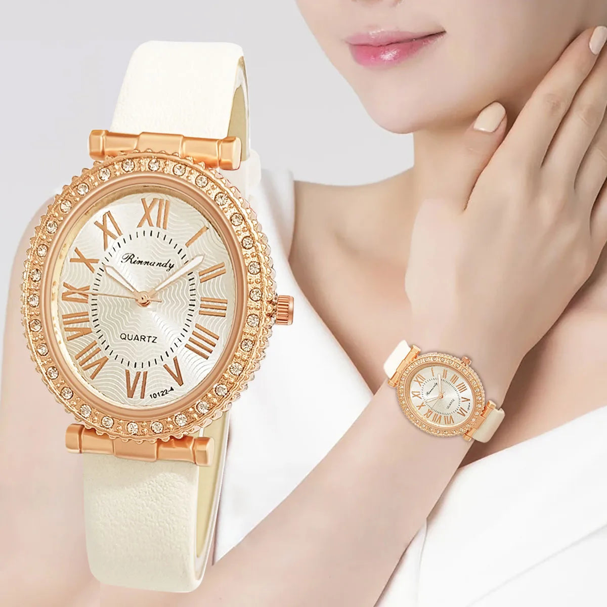 Women's Watch Quartz Fashion Wristwatch Women Pu Leather Watches Ladies Clock Festival Gift Valentine's Day