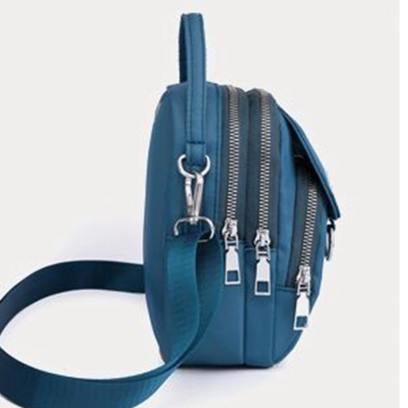 Oxford fabric crossbody bag, single shoulder strap, suitable for both men and women, versatile canvas small bag