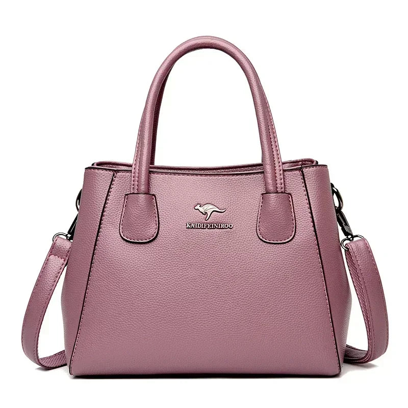 Luxury Handbags Women Bags Designer 3 Layers Soft Leather Shoulder Crossbody Sac Ladies Large Capacity Shopping Messenger Tote
