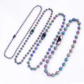2/4/6/5/8/10mm Beaded Chain Necklace For Women Men Accessories Stainless Steel Necklaces Choker Jewelry Gift Collares Para Mujer