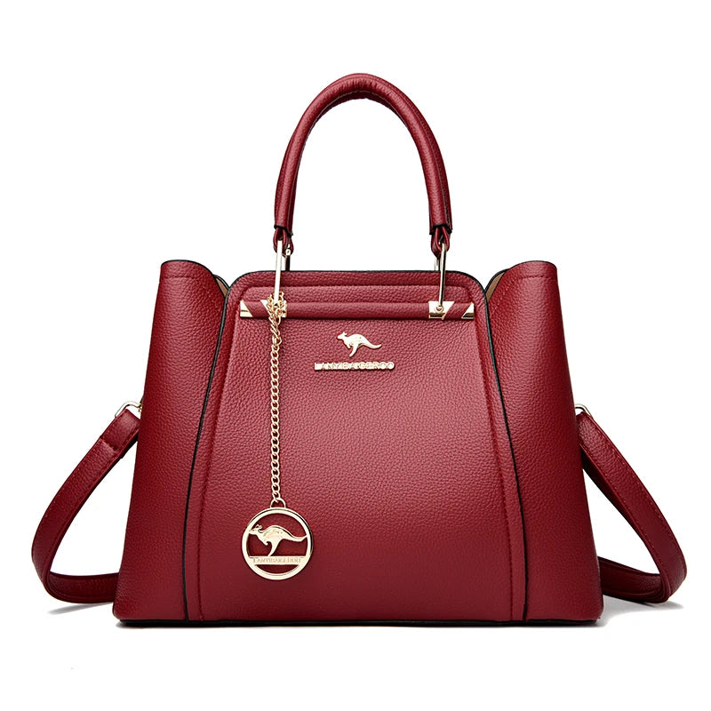 Luxury Handbags Women Bags Designer 3 Layers Soft Leather Shoulder Crossbody Sac Ladies Large Capacity Shopping Messenger Tote