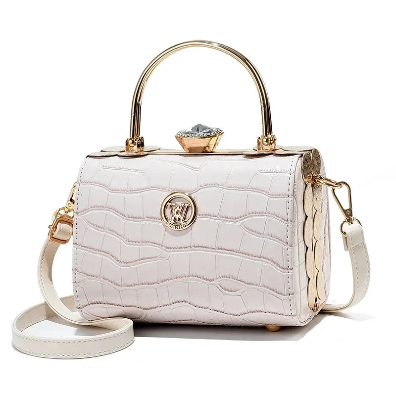 Fashionable Casual Women'S Small Square Bag Shiny Single Shoulder Crossbody Bags Luxury Brand Designer Handbag Banquet Bag women