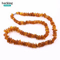 Genuine Baltic Amber Necklace 50-55cm- Irregular Chips Beads for Jewelry Making, Collectors, Spiritual Gifts
