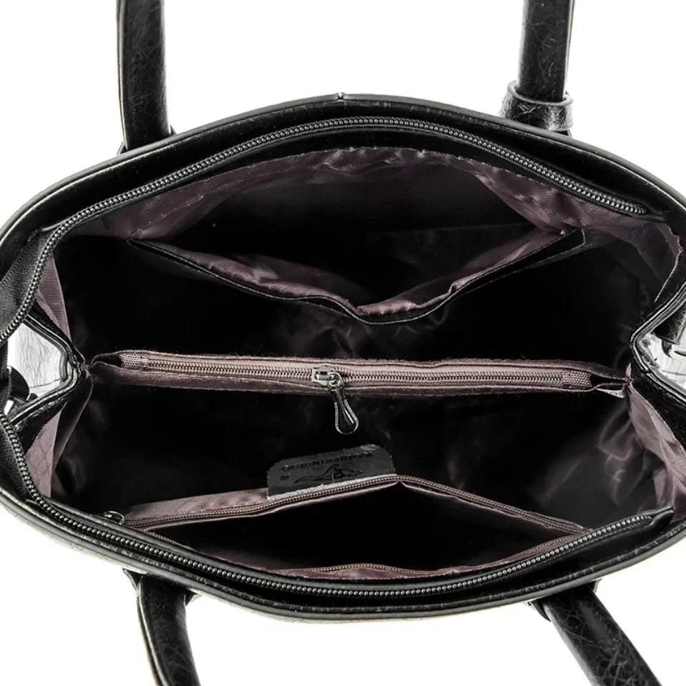 Women's PU Leather Handbags Ladies Large Tote Bag Female Square Shoulder Bags Bolsas Femininas Sac Fashion Crossbody Bags Purse