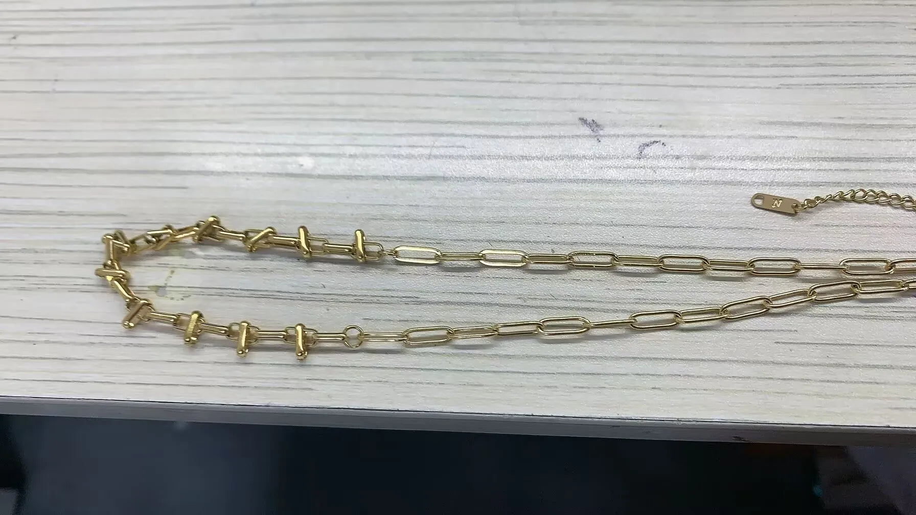 Stainless Steel Creative Chain Necklace
