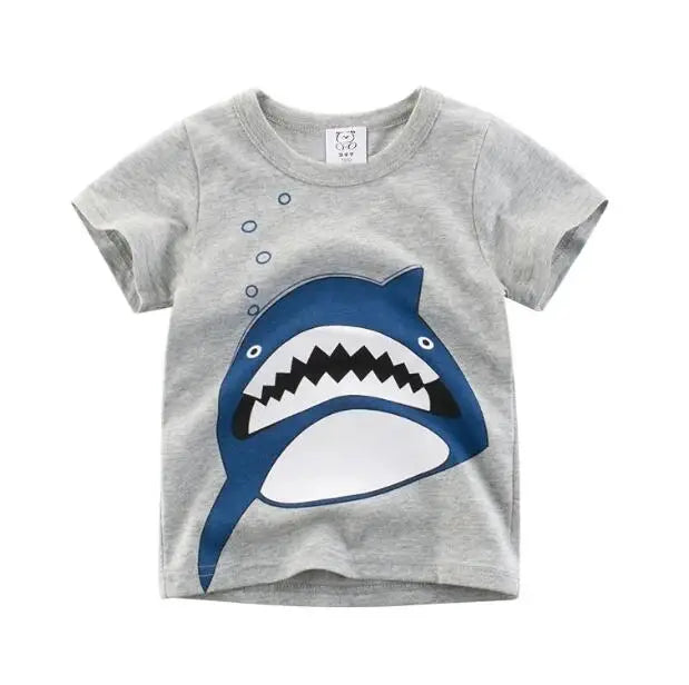 Children's Clothing Boys Girls T-Shirt Kids Clothes Cartoon Summer Tops Long Sleeve Baby Clothing Spring Cotton Ropa De Niña